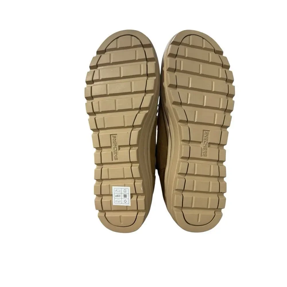 Skechers Women's Street Cleat Warm‎ N Wild Comfort Shoes Natural Womens 9.5